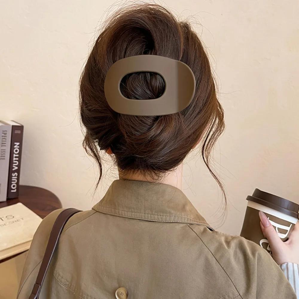 Pince à cheveux PC pour femmes, nouveau Design léopard mat incurvé plat, Barrettes de coiffure en ac