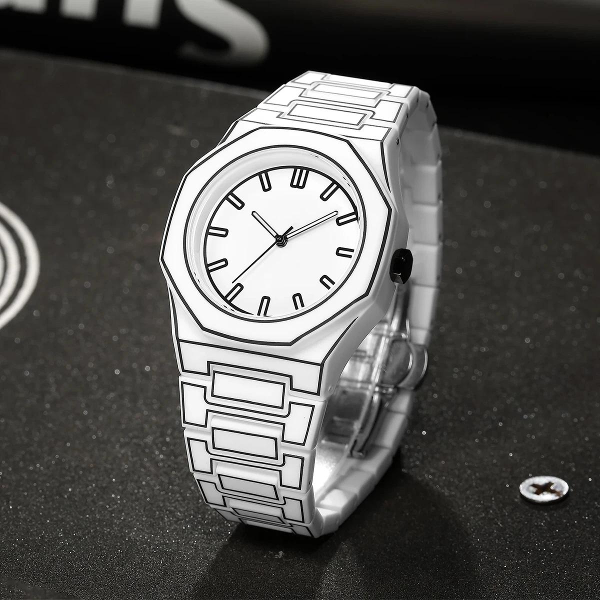 2025 nouveaux hommes créatifs montre en Silicone VA VA VOOM marque mouvement à Quartz lignes créativ