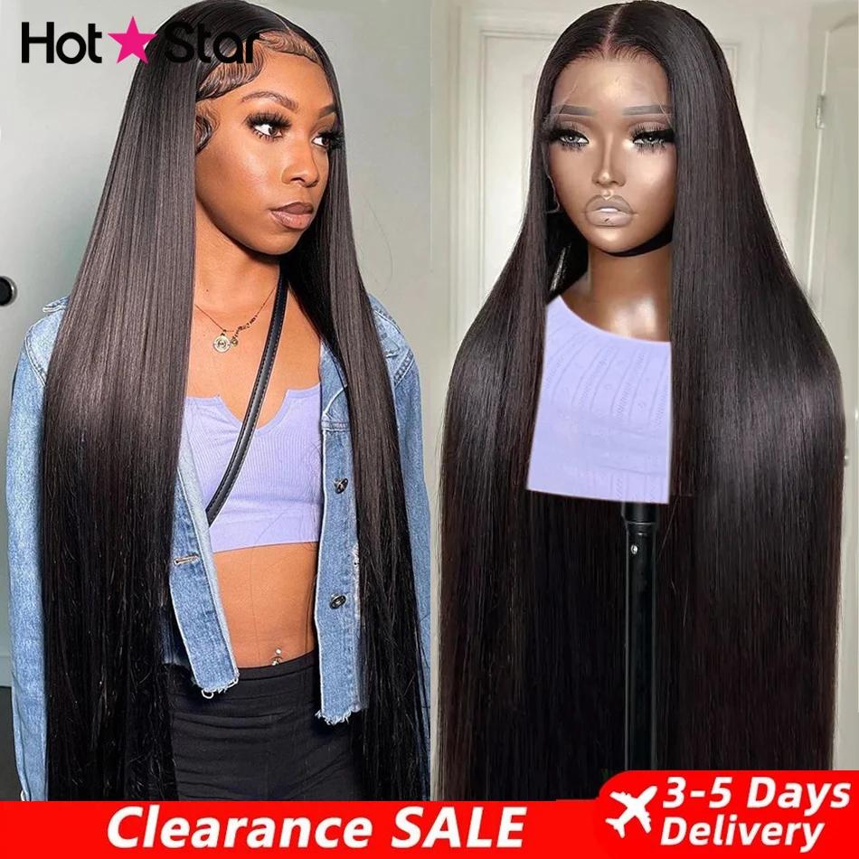 Perruques de cheveux humains frontales en dentelle transparente HD 13X6 perruques de cheveux humains