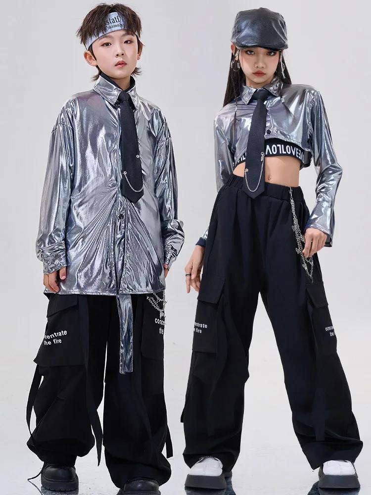 Costume Hip Hop pour filles, vêtements de danse Jazz pour enfants, vêtements de spectacle de danse d