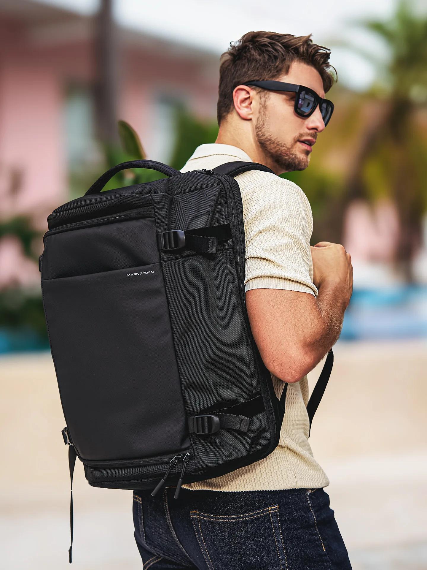MARK RYDENLuggage sac à dos anti-rayures grande capacité voyage sac à dos épaules réglables avec cha