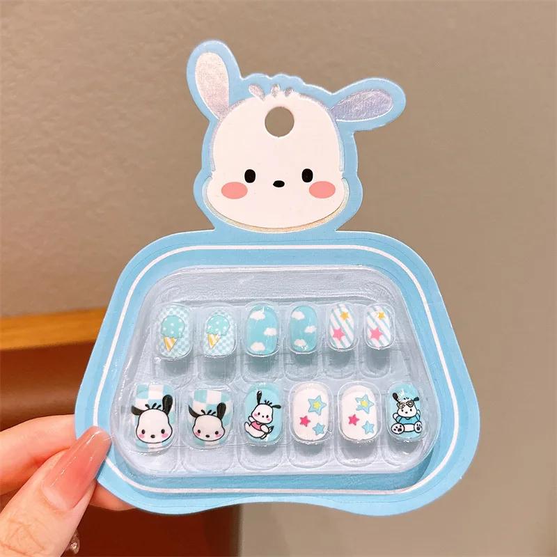 Accessoire de dessin animé Kawaii Hello Kitty avec nail art, décoration de main raffinée avec armure