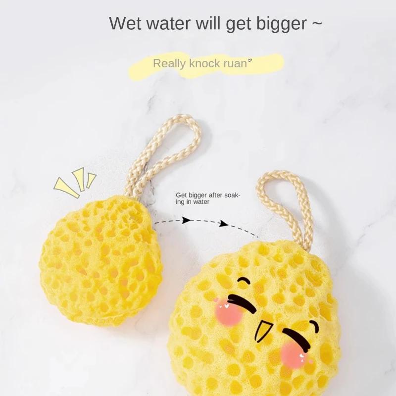 Boule éponge douche maille douce bébé - Nylon nettoyage corps gommage exfoliant - Salle bains