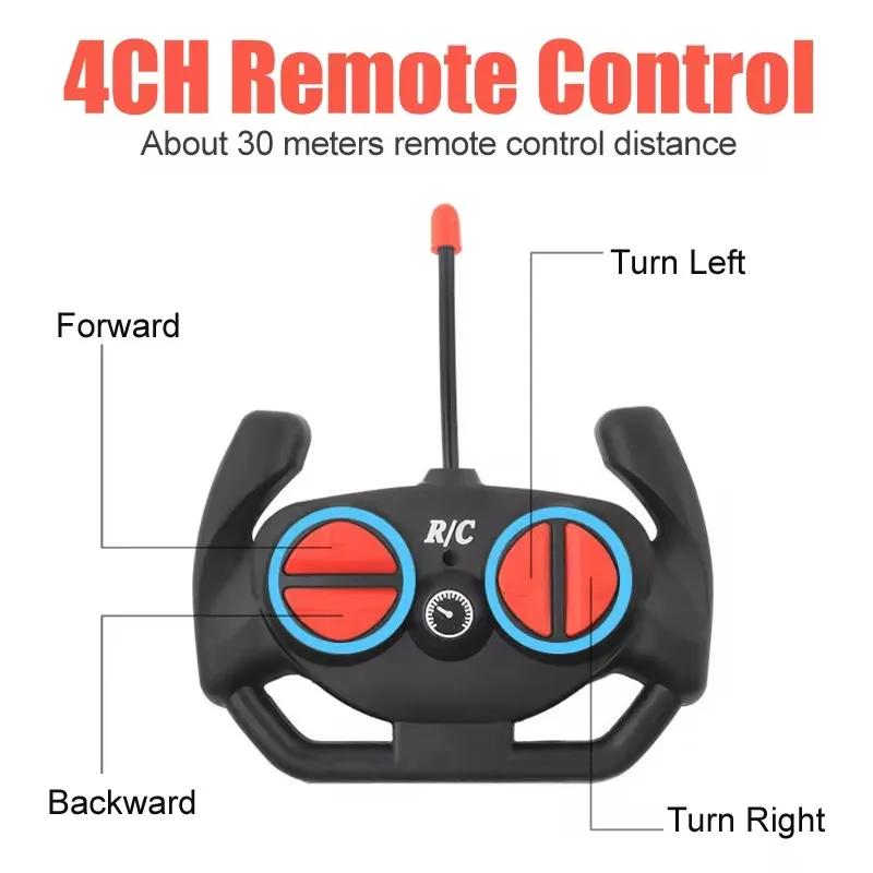 Voiture RC 2.4G 4CH télécommande 1:18 avec lumière LED voitures de sport haute vitesse Radio dérive 