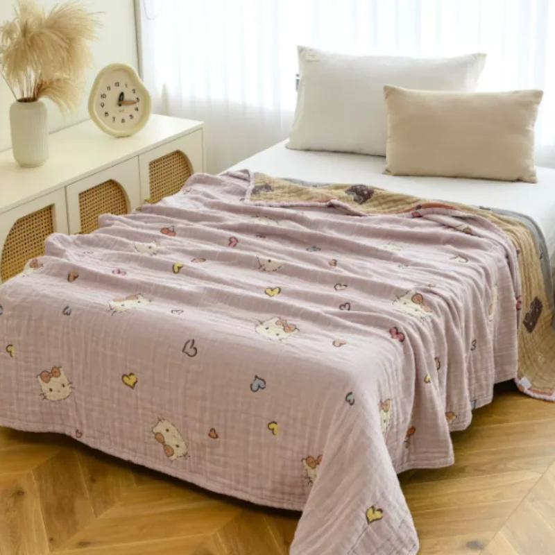 Couverture en mousseline pour lit King et Queen, 200x150cm, couverture rafraîchissante d'été en gaze