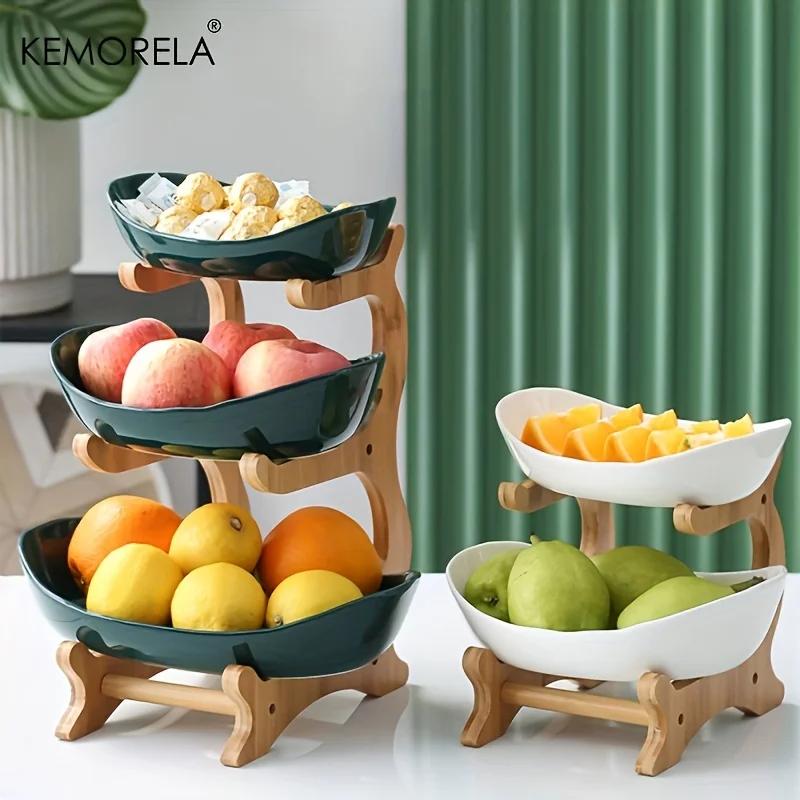 Pio à collation en plastique créatif moderne, assiette à fruits, panier à fruits secs, plat à bonbon