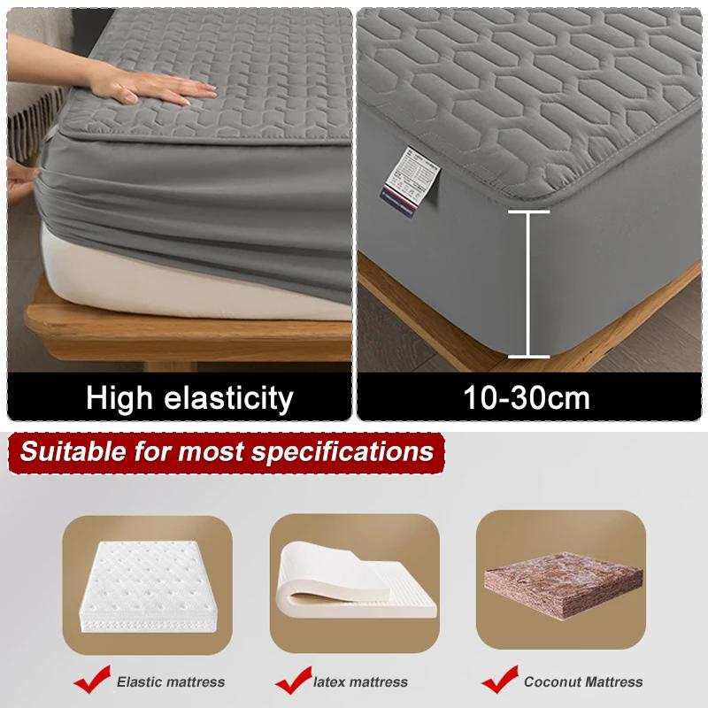 Housse de matelas épaisse et imperméable, tapis matelassé en Latex, couvre-lit, drap-housse de prote