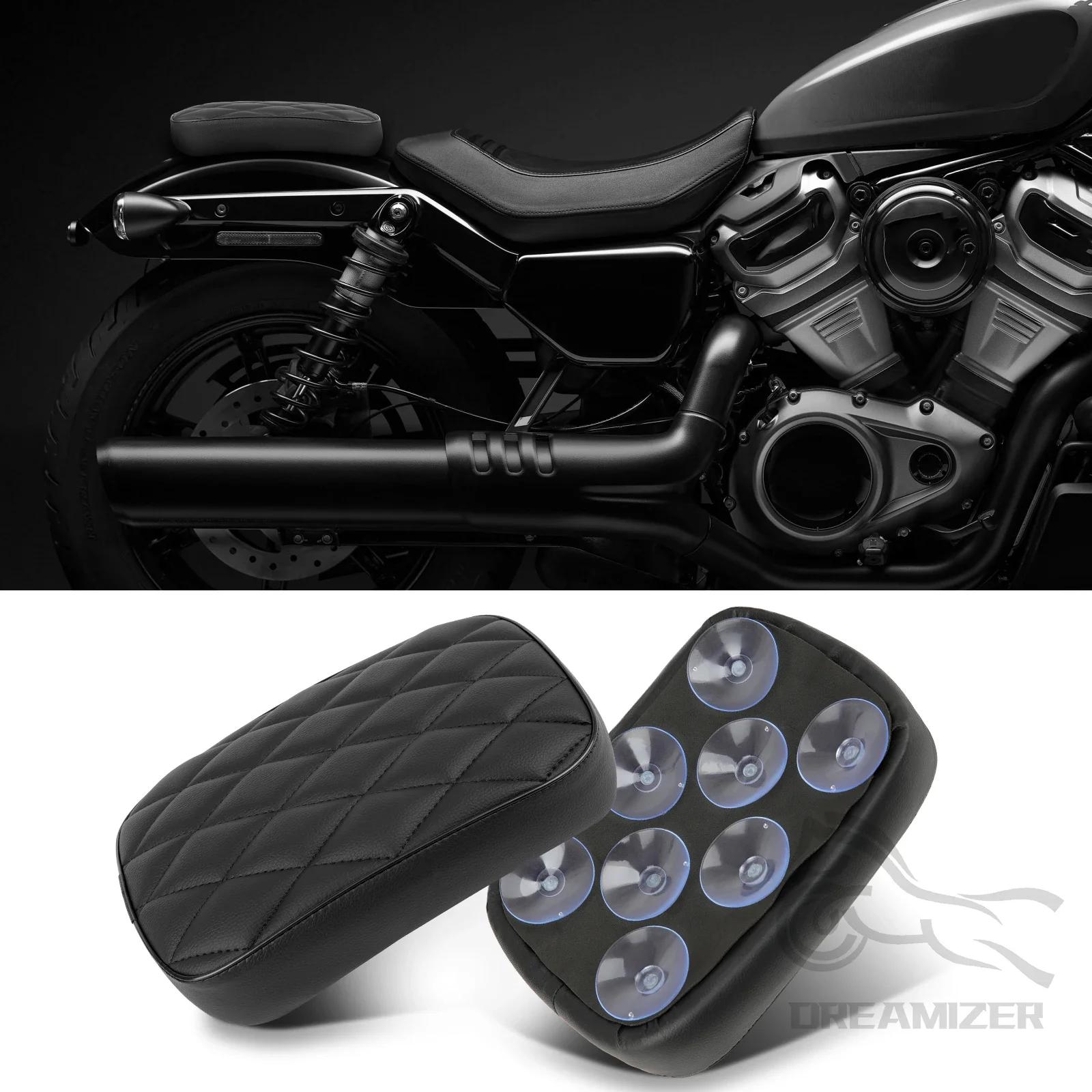 Siège de passager arrière universel noir à ventouse pour moto, pour Harley 883 1200 48 Choppers Bobb