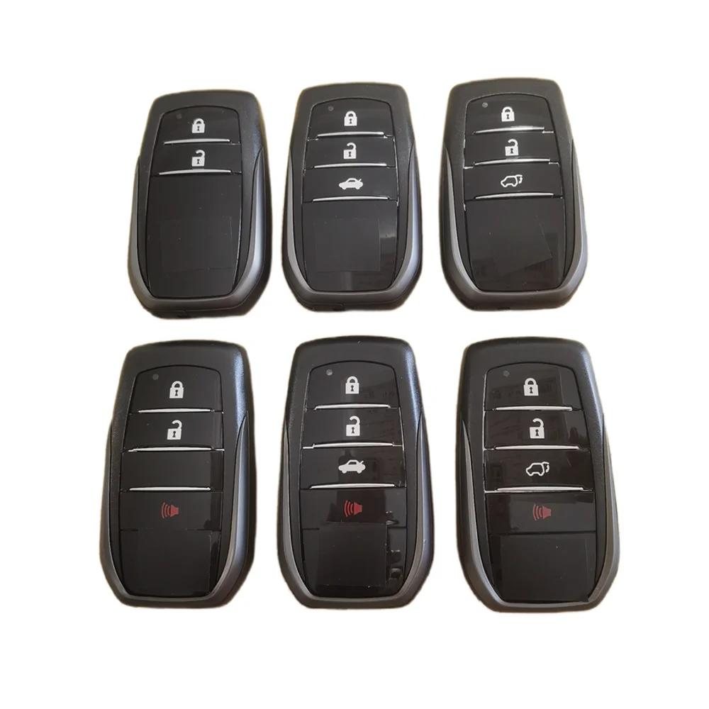 Boîtier de clé plip modifié à 2/3/4 boutons pour Toyota Land Cruiser 2008-2023, Prado 150, LC200, LC