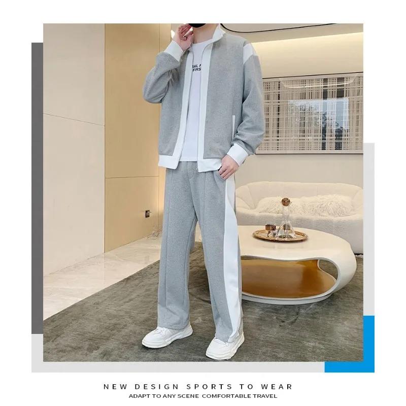 Costume de sport décontracté pour hommes, nouvelle collection printemps, tendance, veste personnalis