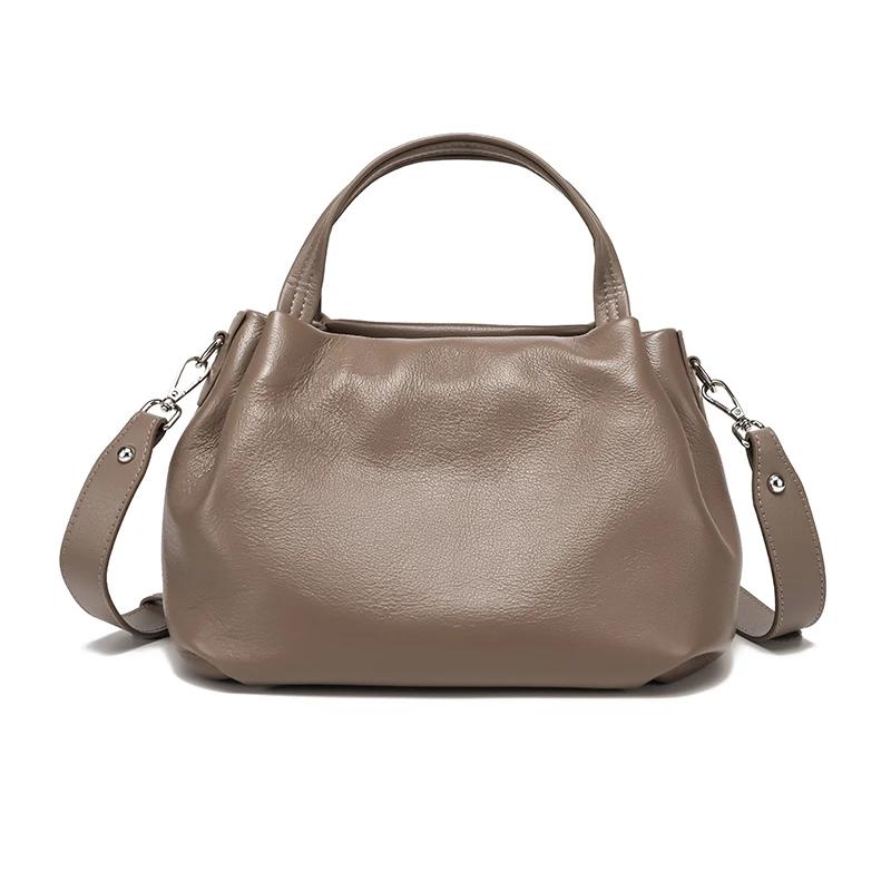 Sac à main en cuir de vache véritable pour femmes, sac à bandoulière de luxe, sacs de marque de luxe