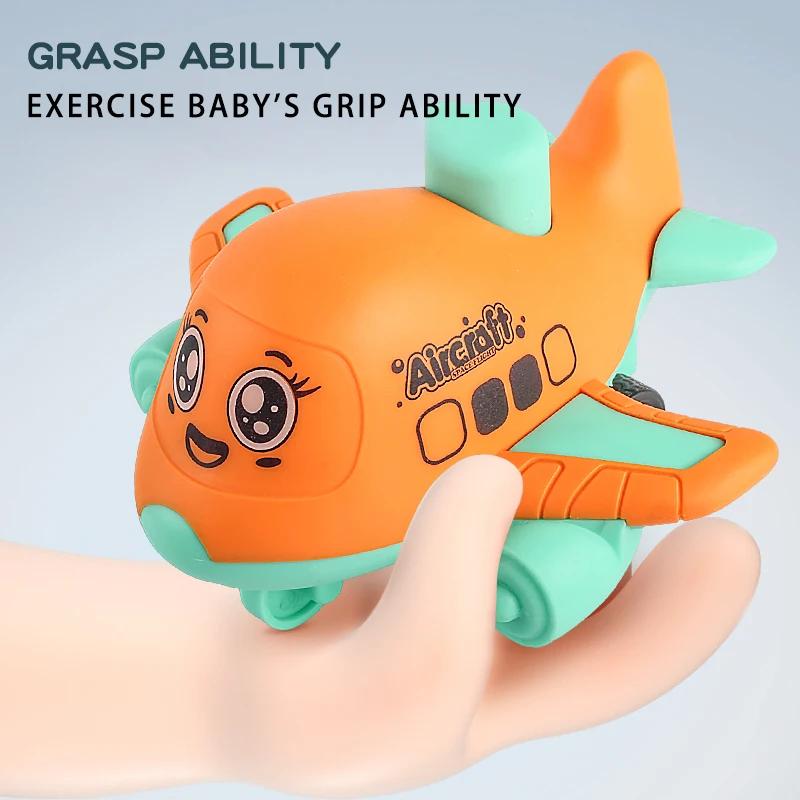 Jouets d'avion Press and Go pour tout-petits de 1 à 3 ans, voitures de course d'animaux pour bébés, 