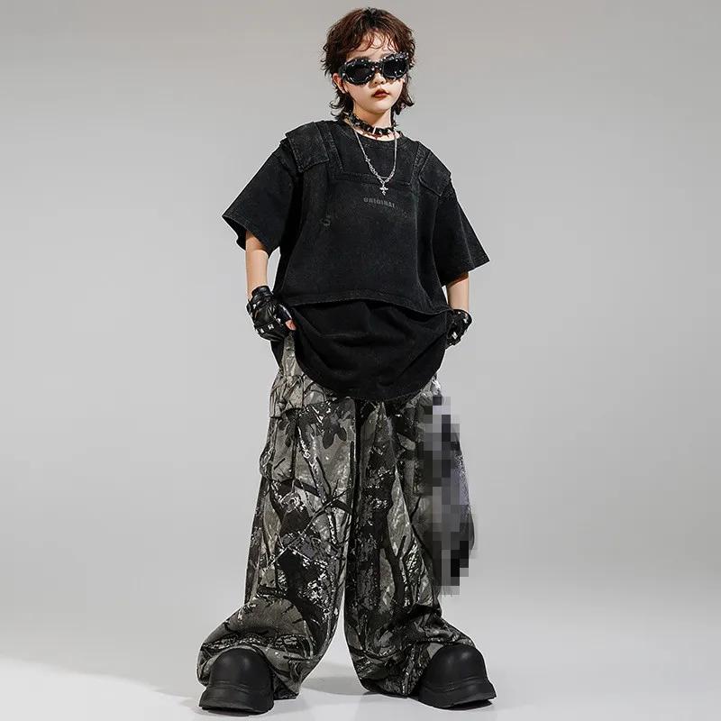 Costume de sport pour enfants, pantalon de danse de rue, Costume pour filles et garçons, tenue d'act