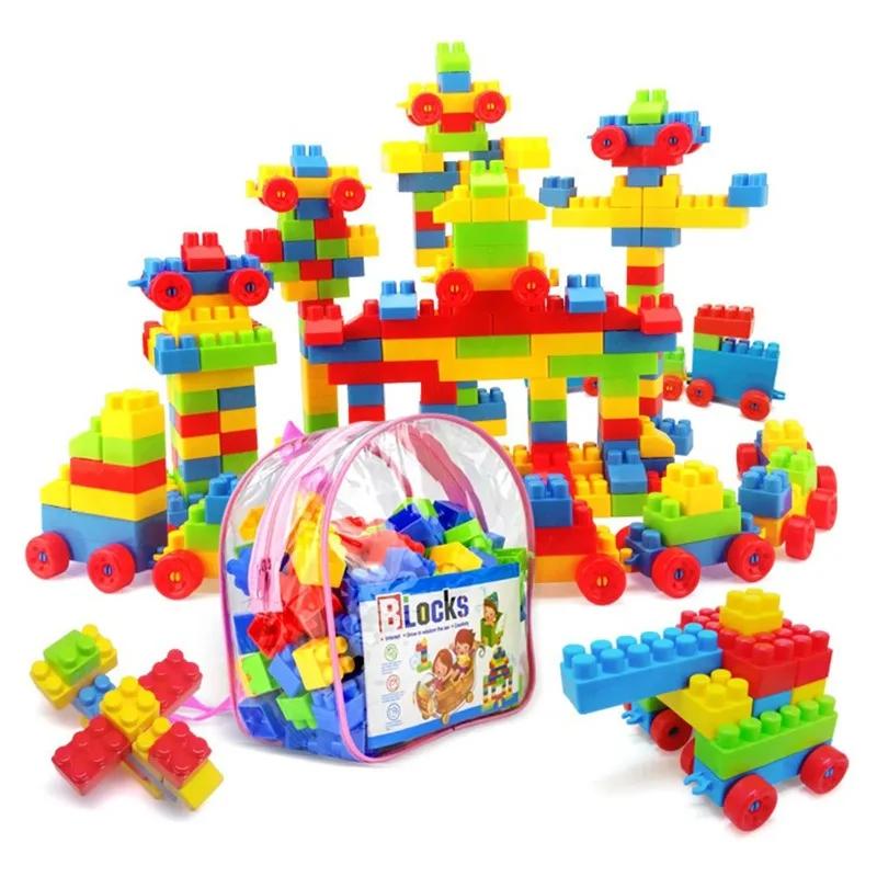 130 pièces grandes particules de blocs de construction jouets assemblés jouets éducatifs de la petit