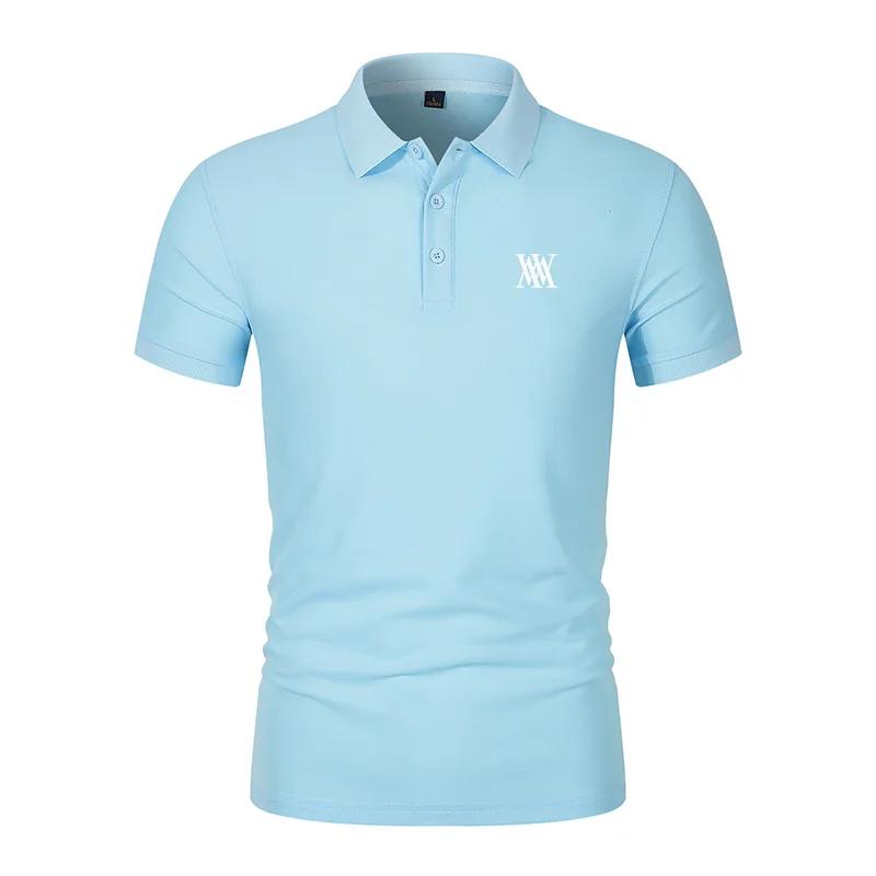 Polo homme à col rabattu anti-gonflement, mode décontractée et professionnelle, polo slim fit, nouve