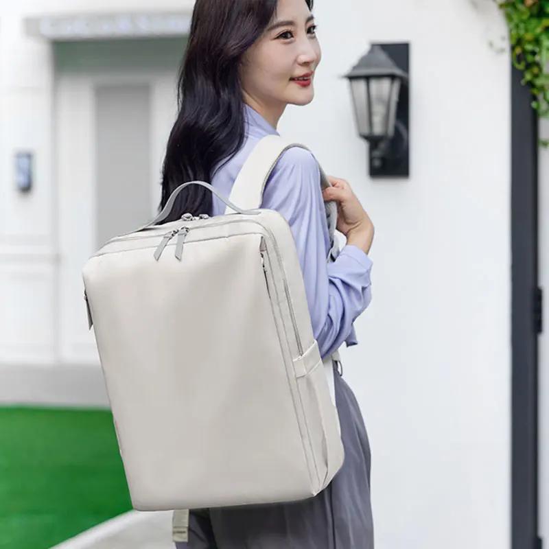 Nouveau sac à dos de voyage pour femmes Airbag résistant aux chocs 15 pouces pochette d'ordinateur h