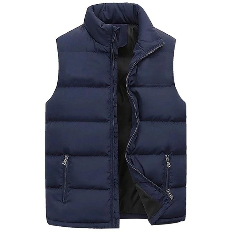 GlaJacket-Veste à col montant pour homme, manteau à fermeture éclair imperméable, gilet décontracté,