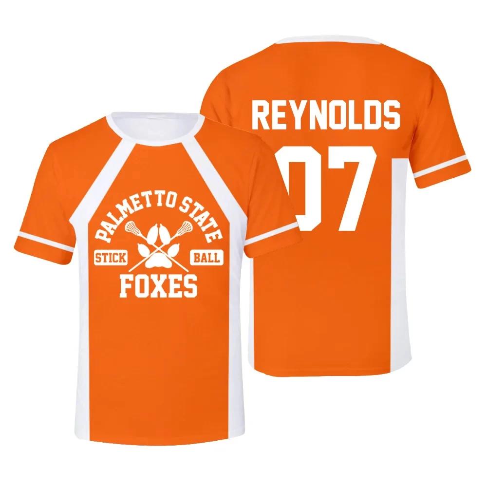 Nouveau The Foxhole Court Palmetto State Foxes crosse Jersey Cosplay WILDS MINYARD 3D T-shirt hommes