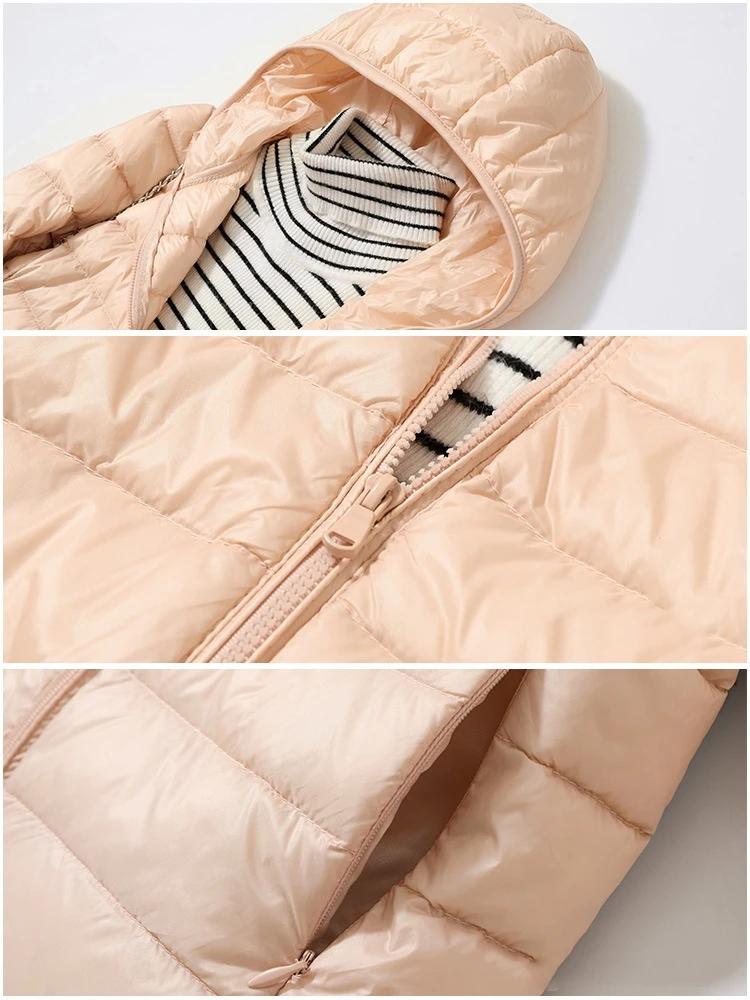 Veste bouffante Ultra légère pour femmes, 15 couleurs, nouvelle mode coréenne, manteau court à capuc