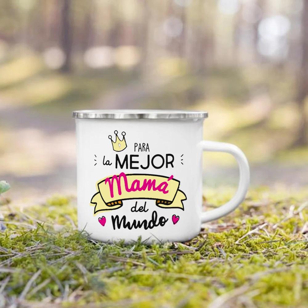 Tasse imprimée la meilleure maman du monde, tasses à café créatives, boissons, poignée de lait, tass