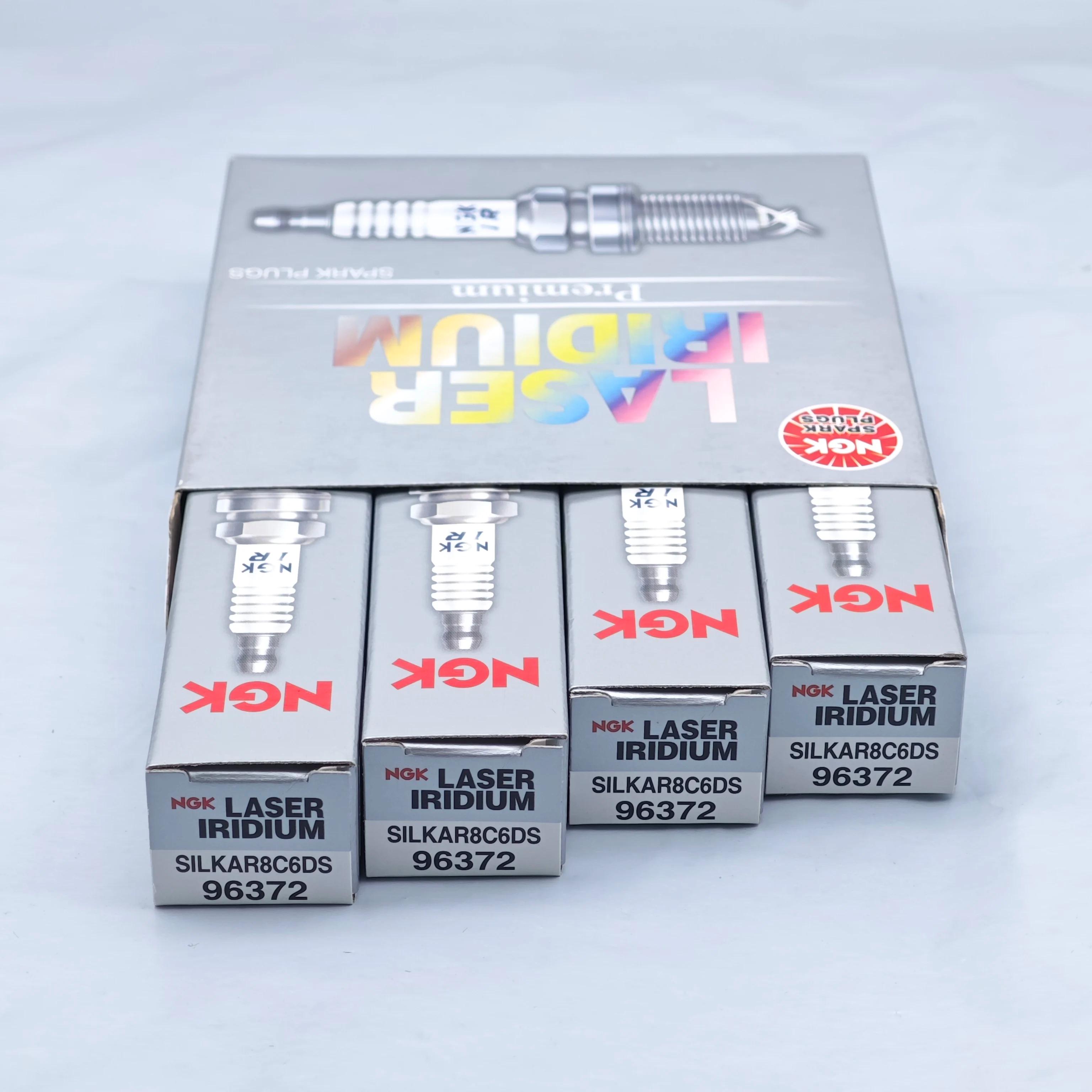 Bougie d'allumage d'origine NGK Iridium, SILKAR8C6DS 96372, adaptée pour MASERATI GHIBLI III 3.0, LE