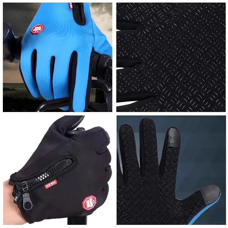 Gants de cyclisme en plein air, vélos pour la chaleur et coordonnants en automne et en hiver