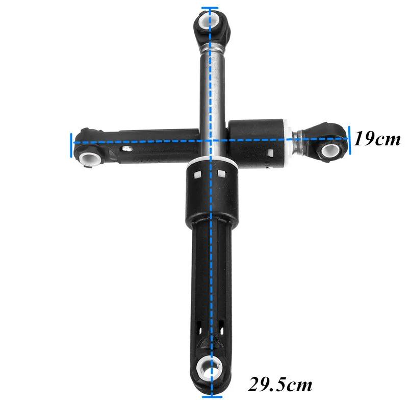 Amortisseur pour Machine à laver LG, 2 pièces 100N, partie de charge avant, coque en plastique noir,