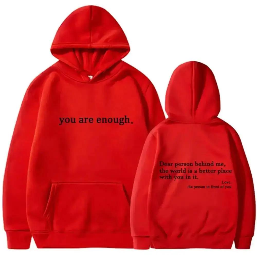 Automne hiver hommes à capuche cher personne derrière moi vous êtes assez imprimer mode sweat Hip Ho