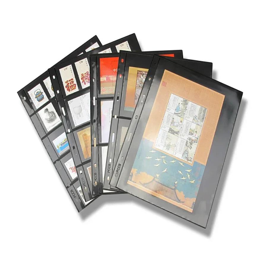 10 pièces/lot timbres Notes lignes grille PVC page de timbre album feuilles mobiles inners de timbre