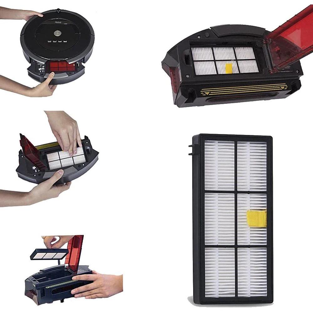 Filtres HEPA, brosses latérales principales pour aspirateur iRobot Roomba série 800 900 805 864 871 