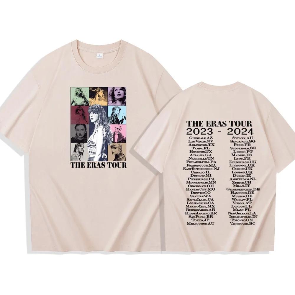 T.S The Era Tour T-shirt homme femme Harajuku col rond chemise décontractée Fans cadeau