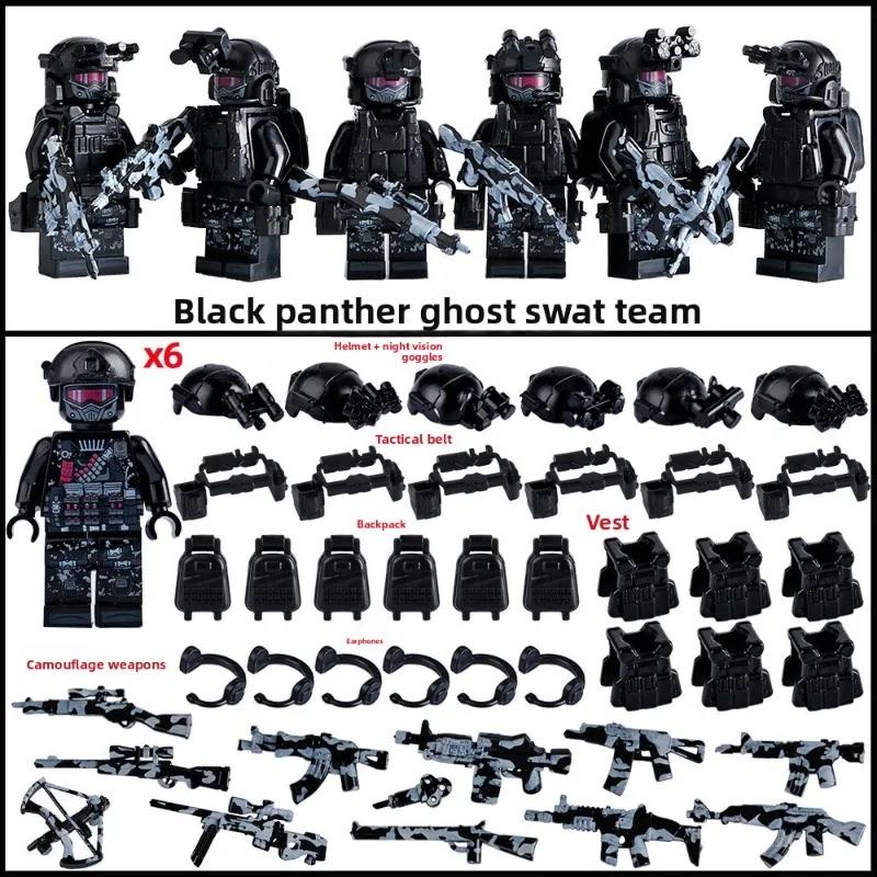 Forces spéciales militaires, soldats de la police, armes militaires, jouets et cadeaux pour les figu