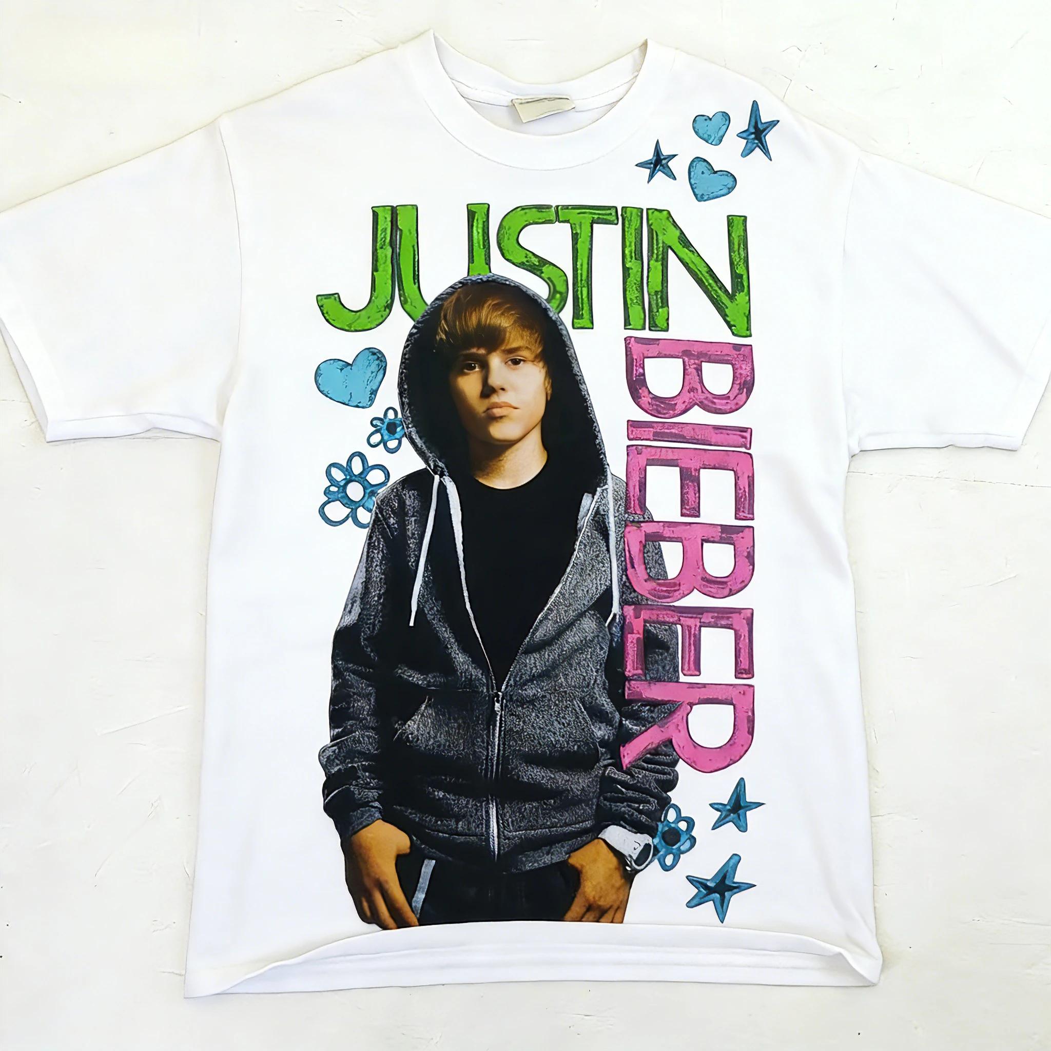 T-shirt avec la nouvelle couverture de l'album de Justin Bieber pour le printemps/été 2026 Un t-shir