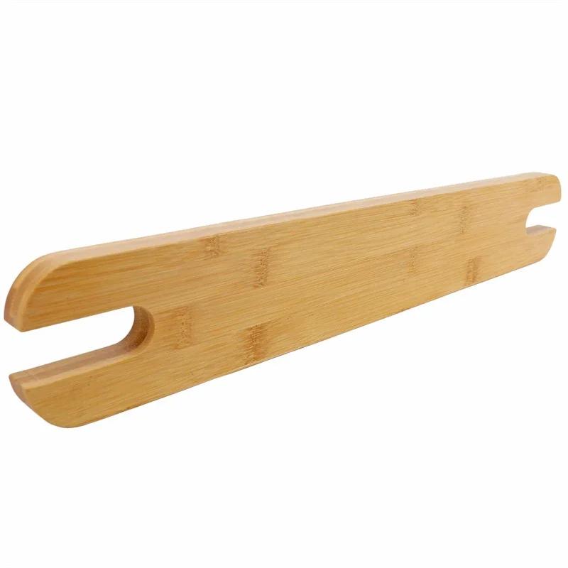 Chaise haute pour bébé, repose-pieds en bois de bambou naturel, siège pour bébé, antidérapant, Stabl