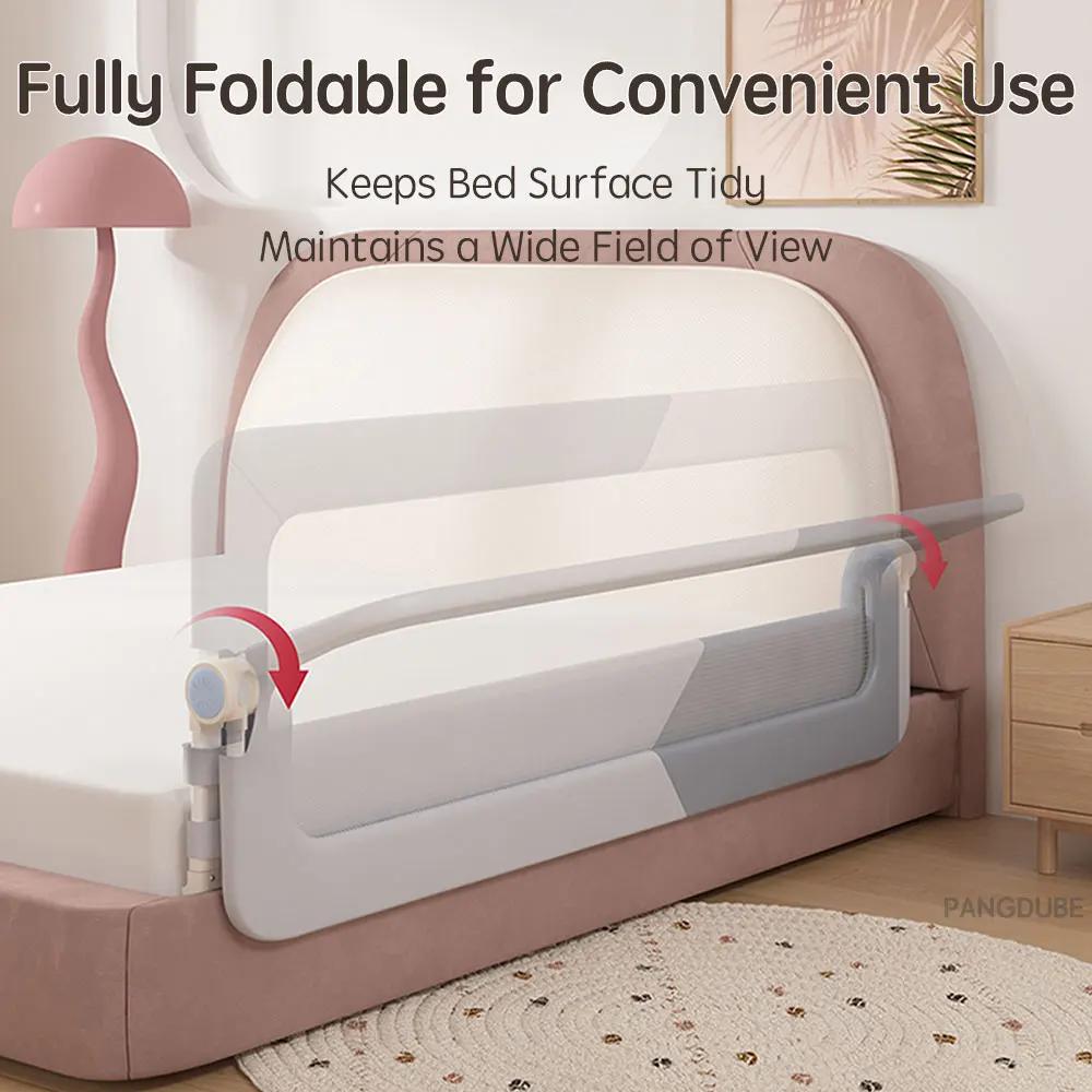 PANGDUpun1-Barrière de protection pour lit de bébé, garde-corps pour enfant, installation sans vis