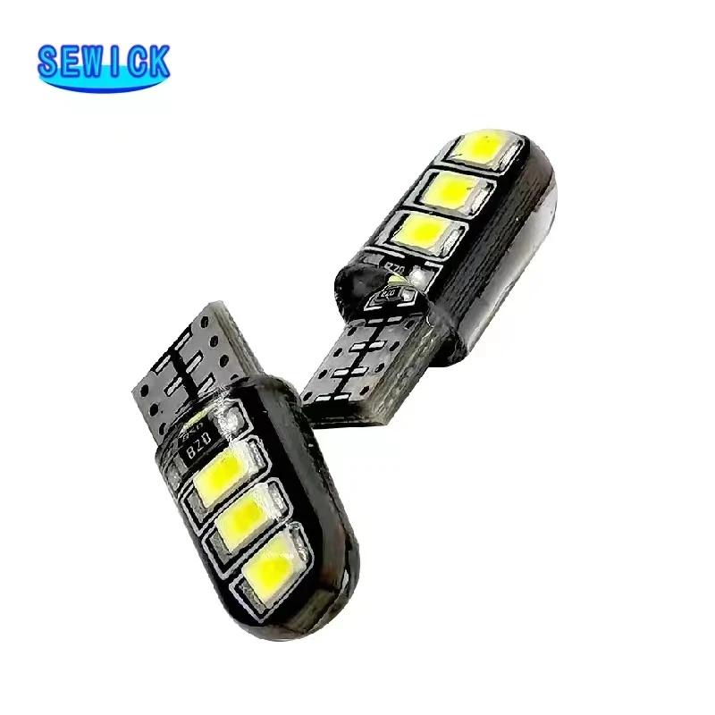 100 pièces en gros T10 coque en silicone 6 SMD LED voiture lecture dôme lumières W5W WY5W 6LED 6SMD 