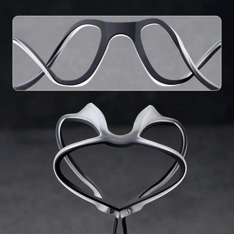 Lunettes de lecture en titane pur pour hommes et femmes, TR90, Anti-rayon bleu, monture complète, po
