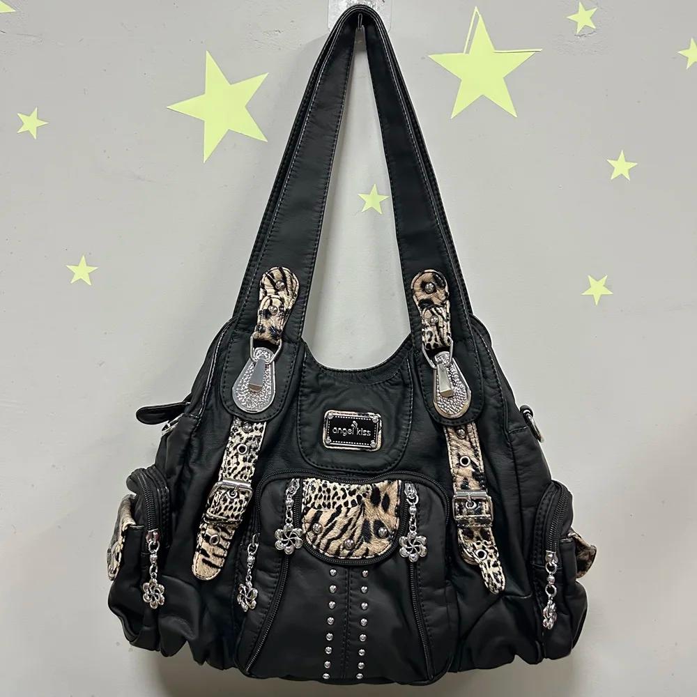 Sacs à main vintage pour femmes, sacs à bandoulière en cuir PU tendance, sacs à main de grande capac