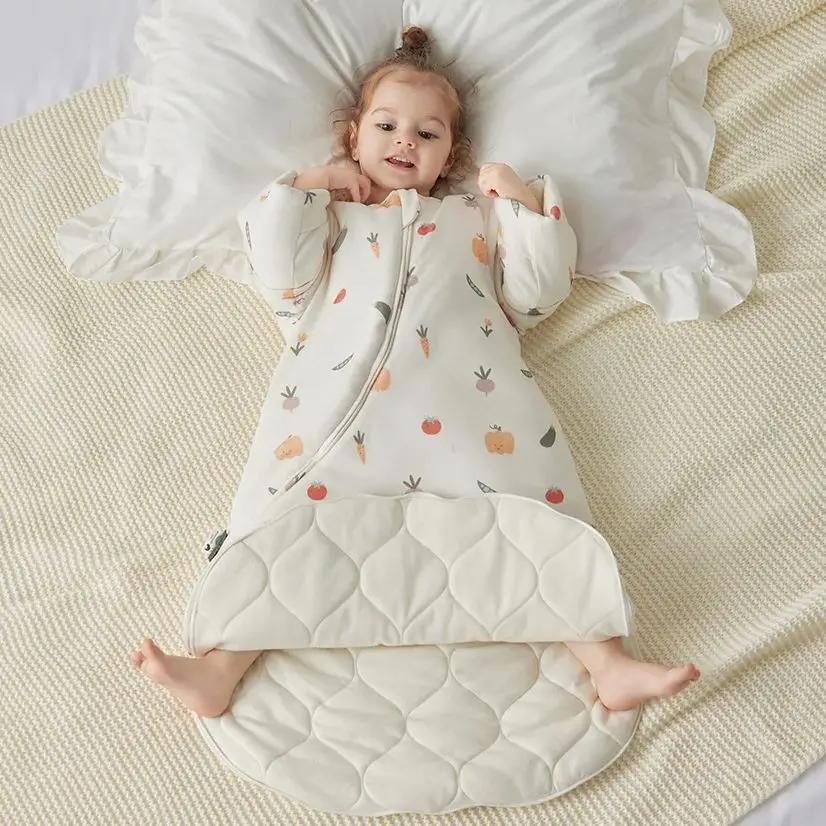 Sac de couchage pour bébé de 0 à 24 mois, avec manches amovibles, couverture anti-coup de pied, sacs