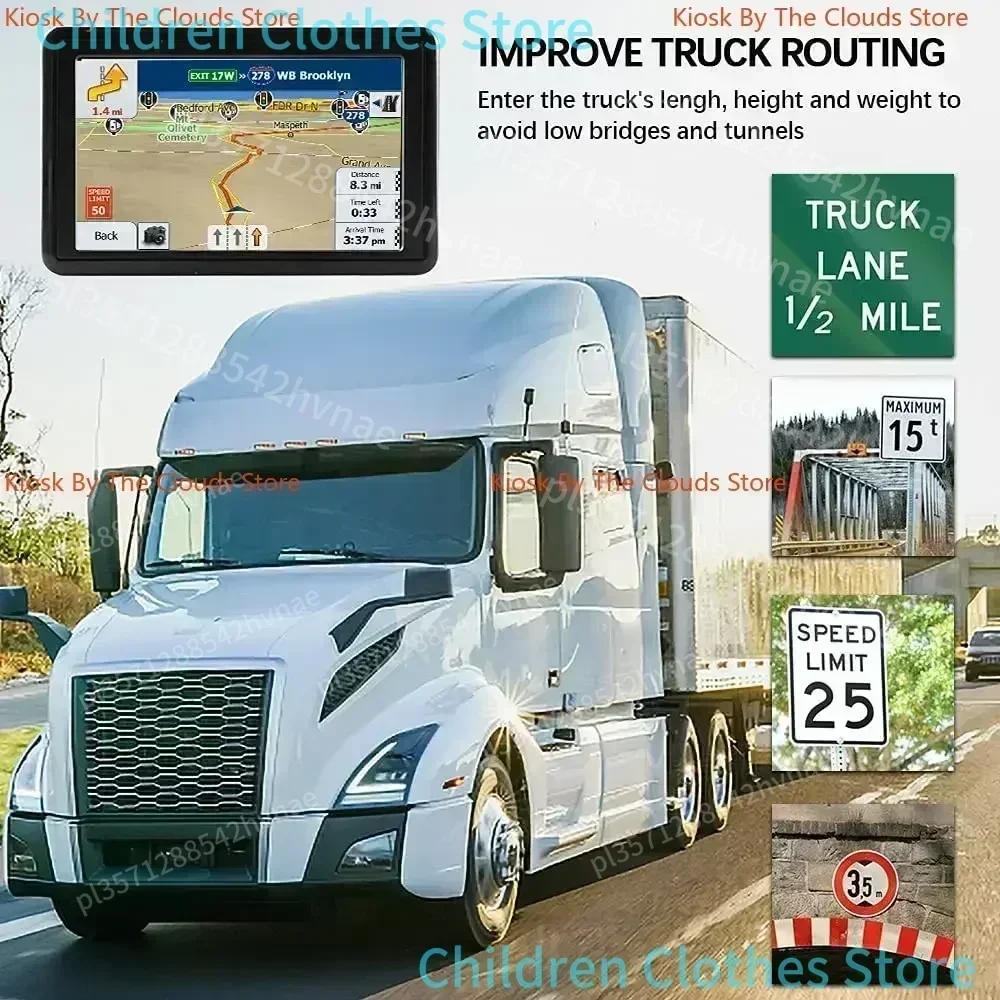 5 pouces/7 pouces voiture GPS Navigation HD écran tactile GPS navigateur camion Mode 3D Sat Nav 8G +