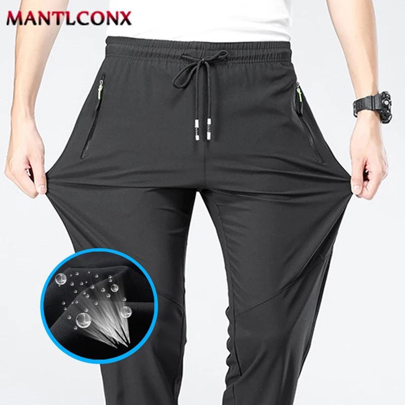 Pantalon décontracté respirant pour hommes, séchage rapide, droit, taille élastique, survêtement, pa