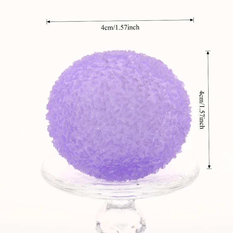 Boule de glace Maltose jouets spongieux bleu Mochi sensoriel Fidgets jouet simulé Transparent Anti-S