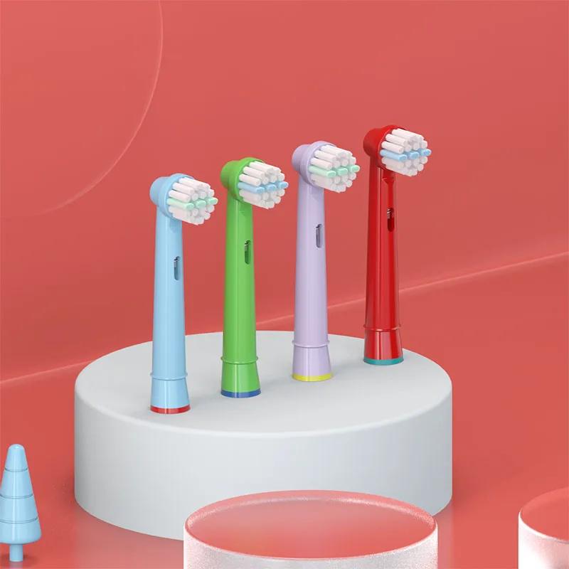 Tête de brosse à dents électrique de remplacement pour enfants, têtes de brosse adaptées aux étapes 