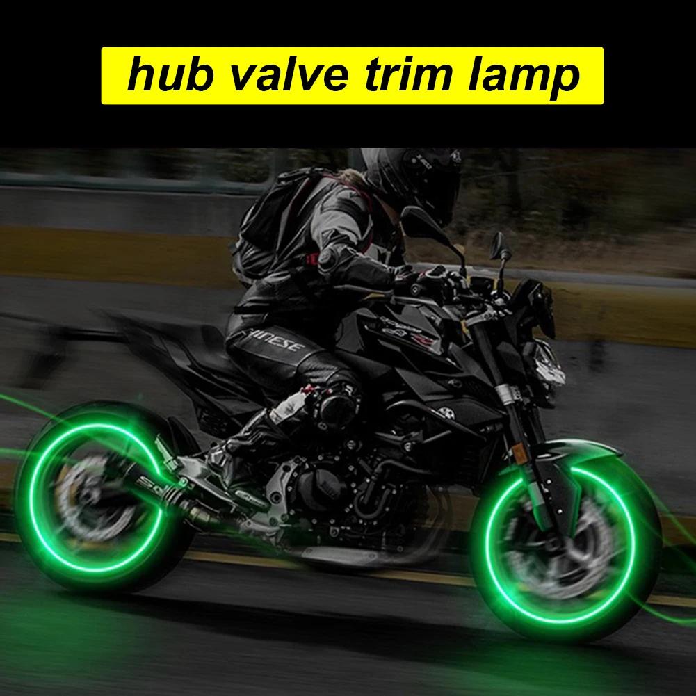 4 pièces bouchon de lumières de roue voiture Auto roue pneu pneu Valve d'air tige lumière LED boucho