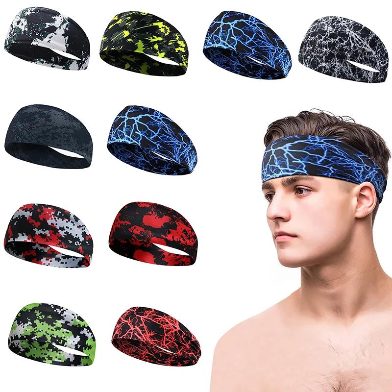 1PC unisexe Fitness Anti-transpiration bande course bandeau sport absorbant Yoga cheveux