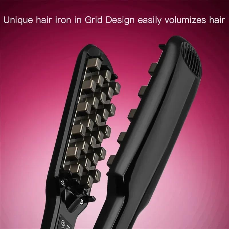 Fer à cheveux volumisant professionnel en céramique, volume de cheveux durable pour cheveux courts o