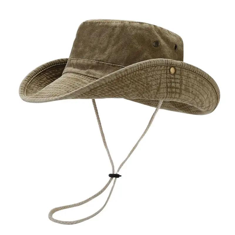 Chapeau de soleil en coton Four Seasons pour hommes et femmes, casquette de voyage en plein air, cha