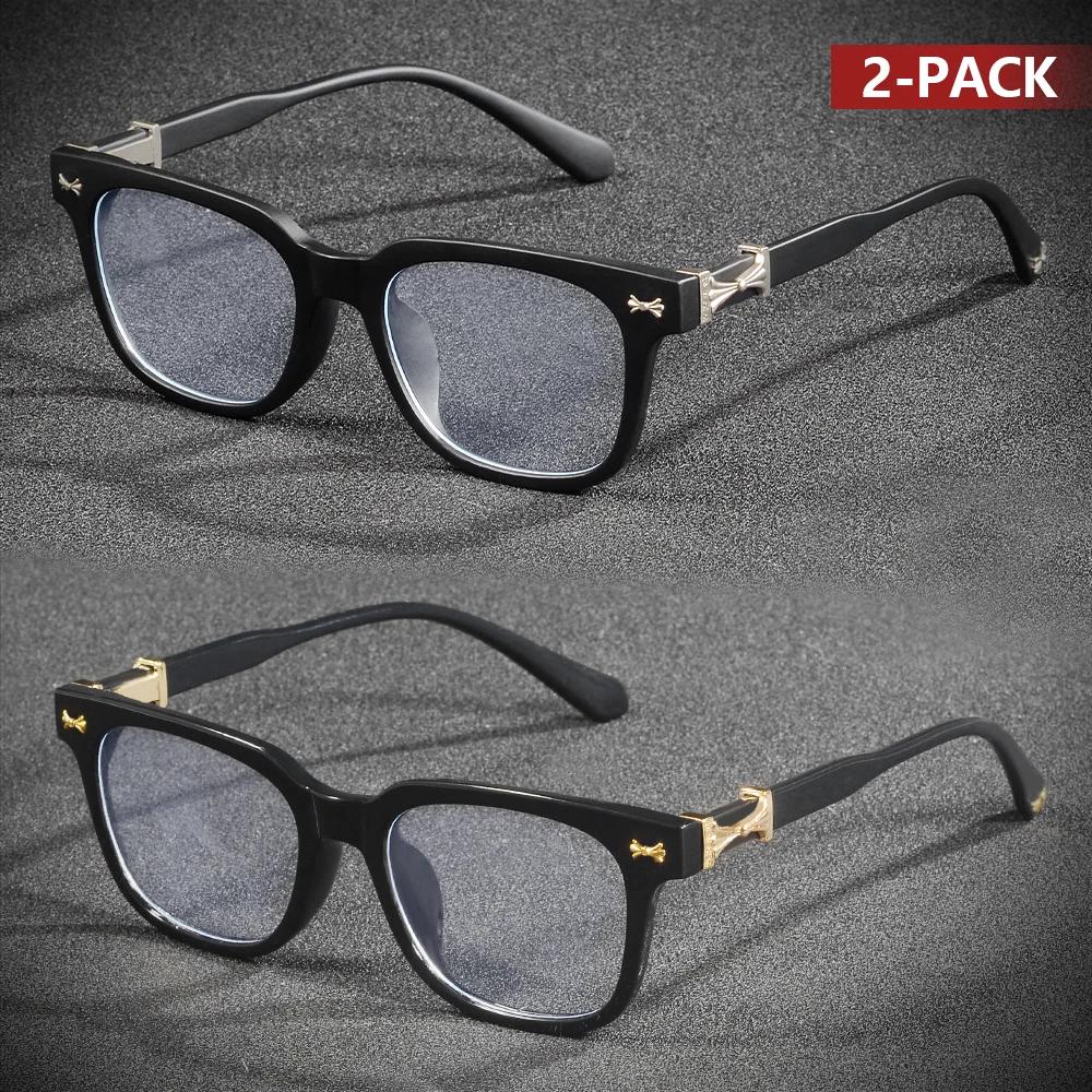 CRIXALIS – lunettes Anti-lumière bleue pour hommes et femmes, carrées, Vintage, pour lecture sur ord