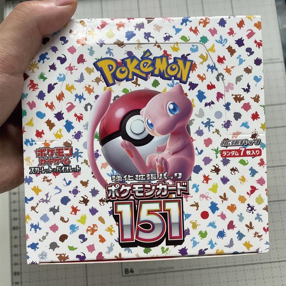 Nouveau 140 pièces/boîte Anime Pokemon japon Version TCG Violet écarlate 151 classiques Expansion Bo
