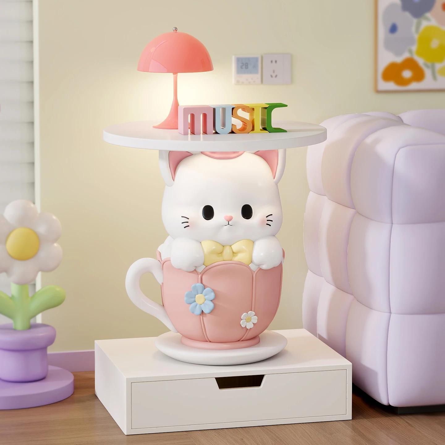 Décoration de chambre Kawaii, table basse, table d'appoint de canapé, table de chevet pour chambre d